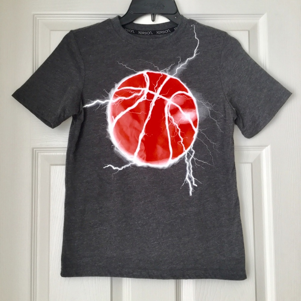 Boy’s Grey Basketball T-shirt